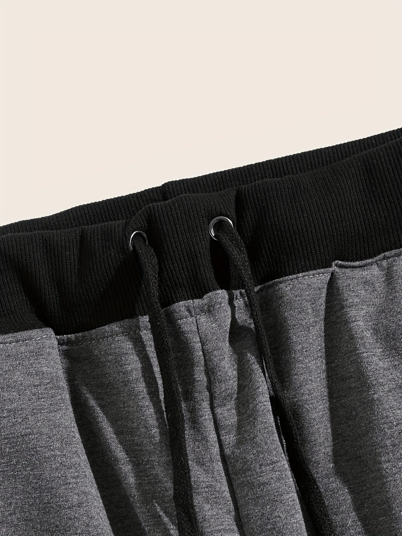 Men's Color Block Joggers - Casual, Loose Fit Pants with Stretch Waist and Drawstring for Year-Round Comfort and Fitness Activities