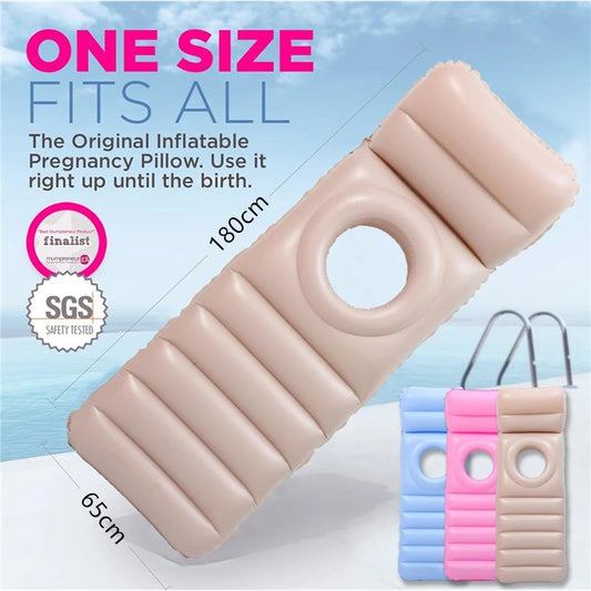 Inflatable Pregnancy Pool Float with Belly Hole Full-Body Maternity Airbed for Ultimate Comfort Pregnancy Float for Relaxing