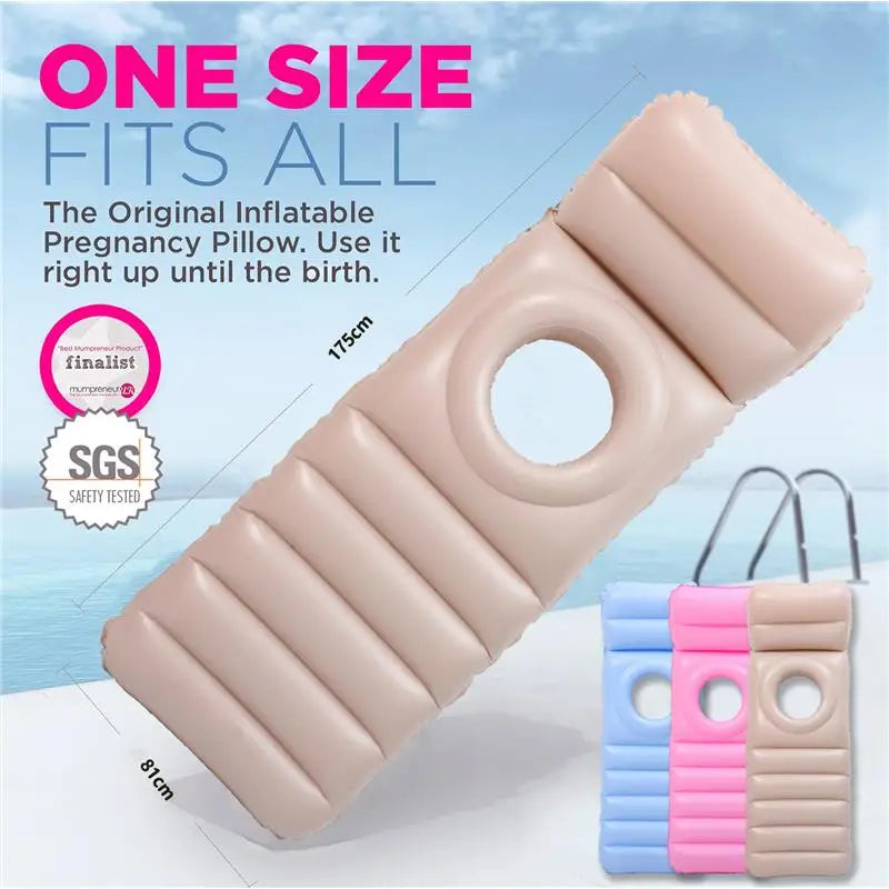 Inflatable Pregnancy Pool Float with Belly Hole Full-Body Maternity Airbed for Ultimate Comfort Pregnancy Float for Relaxing