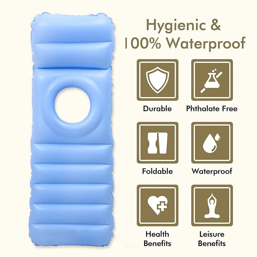 Inflatable Pregnancy Pool Float with Belly Hole Full-Body Maternity Airbed for Ultimate Comfort Pregnancy Float for Relaxing