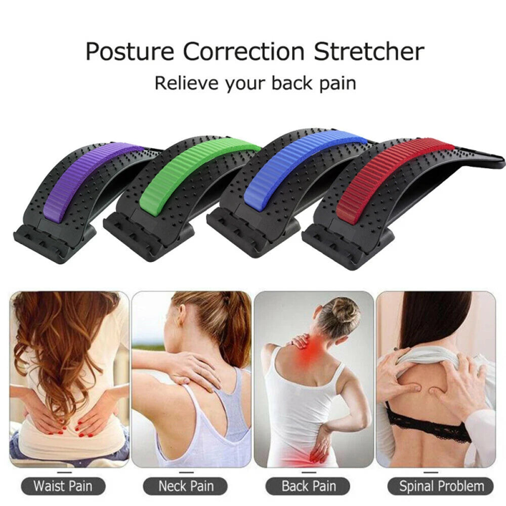 Magnetic Back Massage Muscle Relax Stretcher Posture Therapy Corrector Back Stretch Spine Stretcher Lumbar Support Pain Relief
