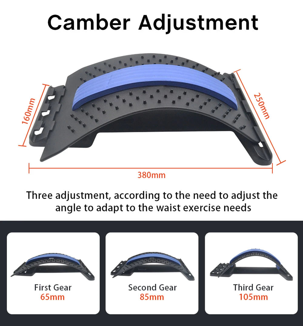 Magnetic Back Massage Muscle Relax Stretcher Posture Therapy Corrector Back Stretch Spine Stretcher Lumbar Support Pain Relief