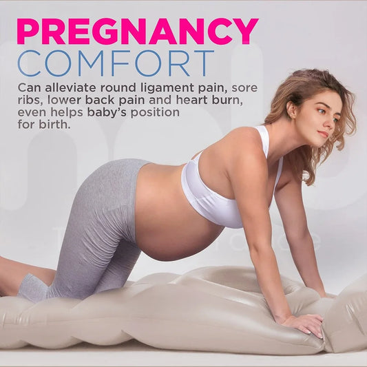 Inflatable Pregnancy Pool Float with Belly Hole Full-Body Maternity Airbed for Ultimate Comfort Pregnancy Float for Relaxing