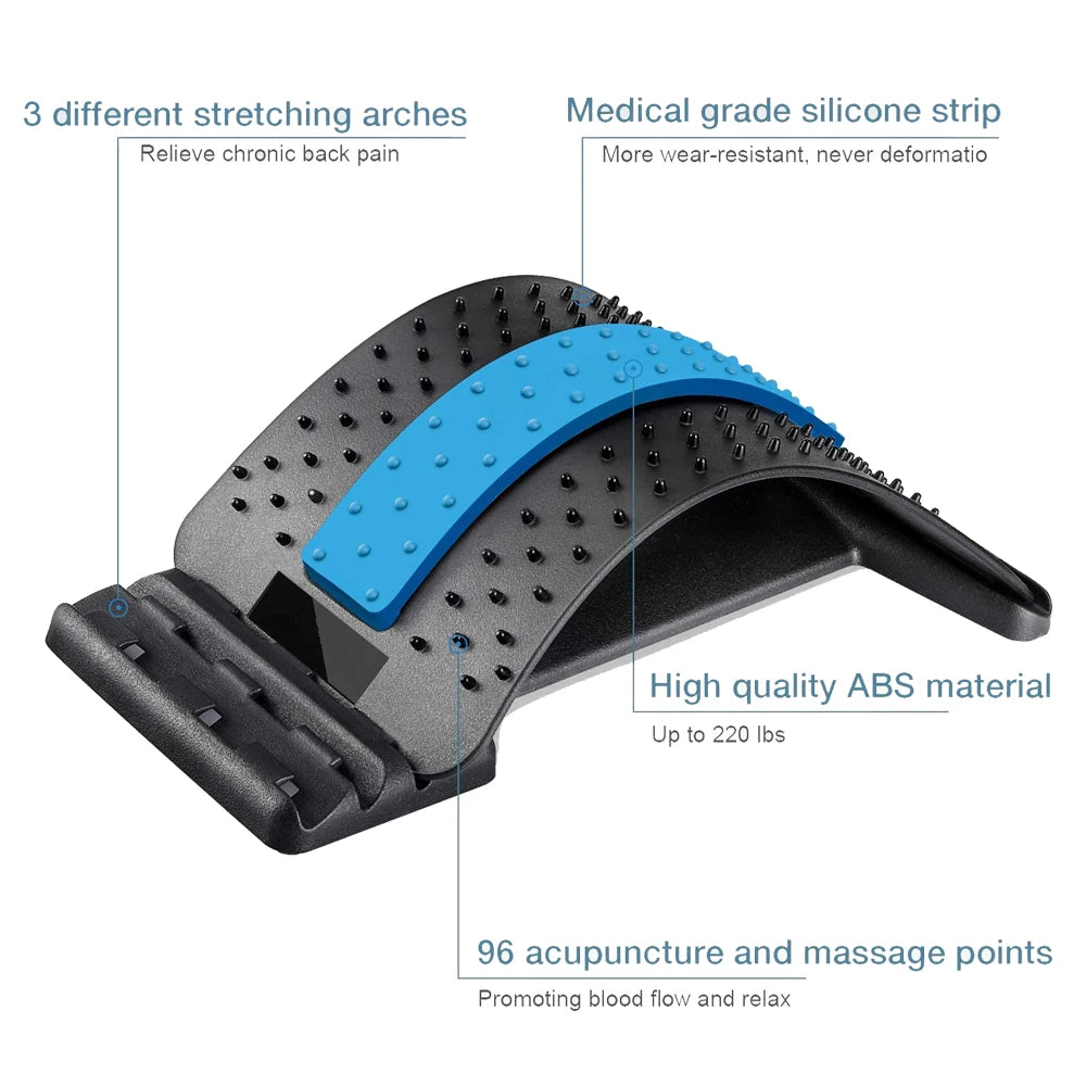 Magnetic Back Massage Muscle Relax Stretcher Posture Therapy Corrector Back Stretch Spine Stretcher Lumbar Support Pain Relief