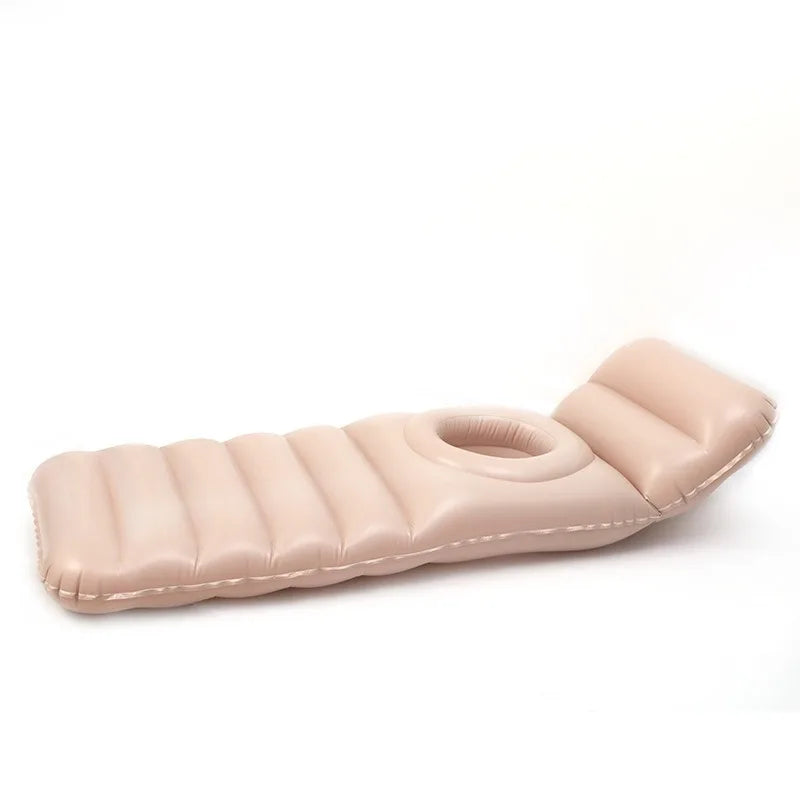 Inflatable Pregnancy Pool Float with Belly Hole Full-Body Maternity Airbed for Ultimate Comfort Pregnancy Float for Relaxing