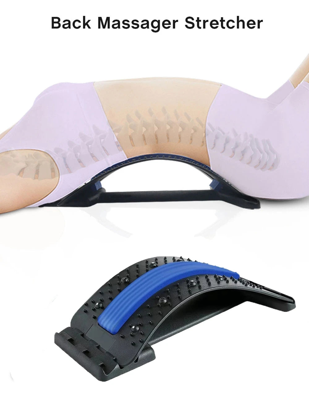Magnetic Back Massage Muscle Relax Stretcher Posture Therapy Corrector Back Stretch Spine Stretcher Lumbar Support Pain Relief