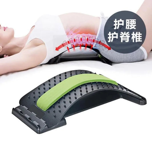 Back Stretcher Lower Back Pain Relief Device 3 Level Back Cracker Back Massager Lumbar Support Spine Board for Herniated Disc