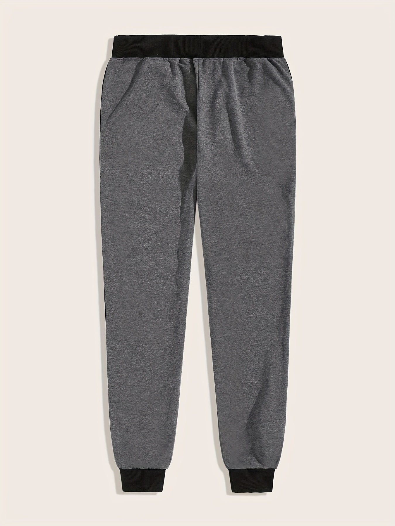 Men's Color Block Joggers - Casual, Loose Fit Pants with Stretch Waist and Drawstring for Year-Round Comfort and Fitness Activities
